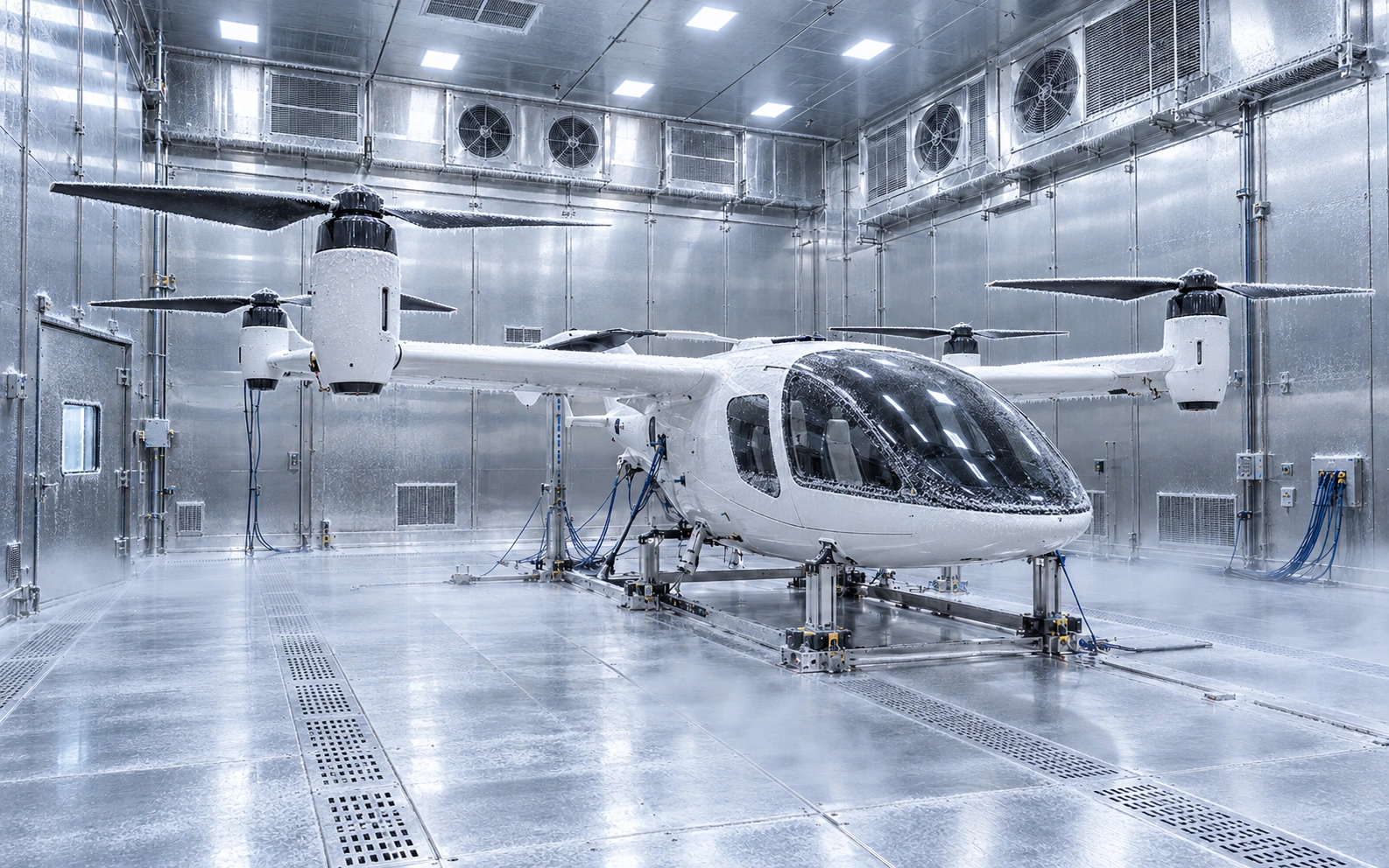 온도 환경에서의 eVTOL 시험